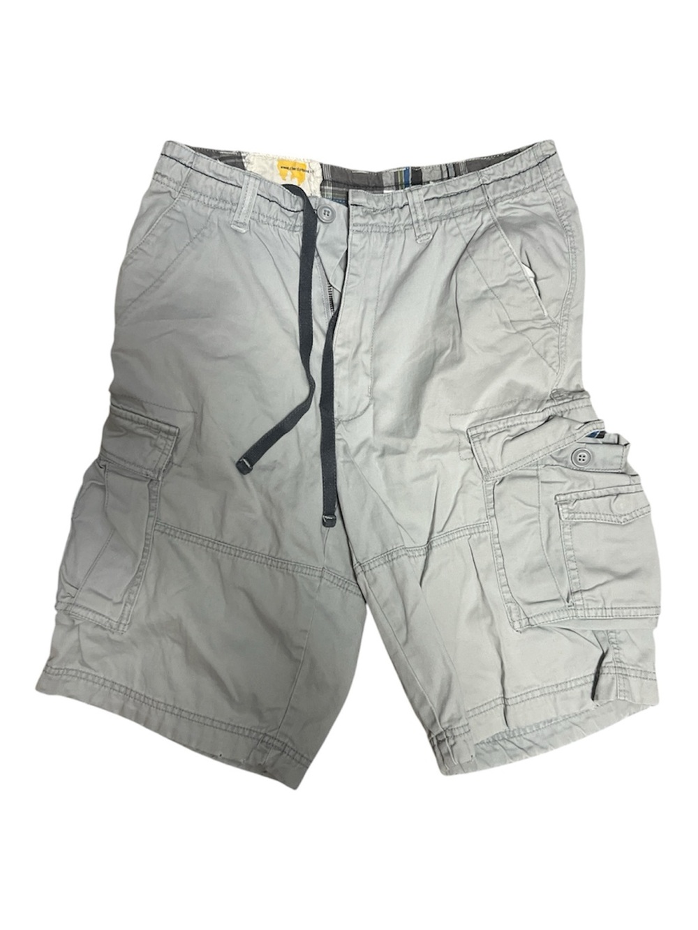 Men's Gray Cargo Shorts with Drawstring Chor company sz 29